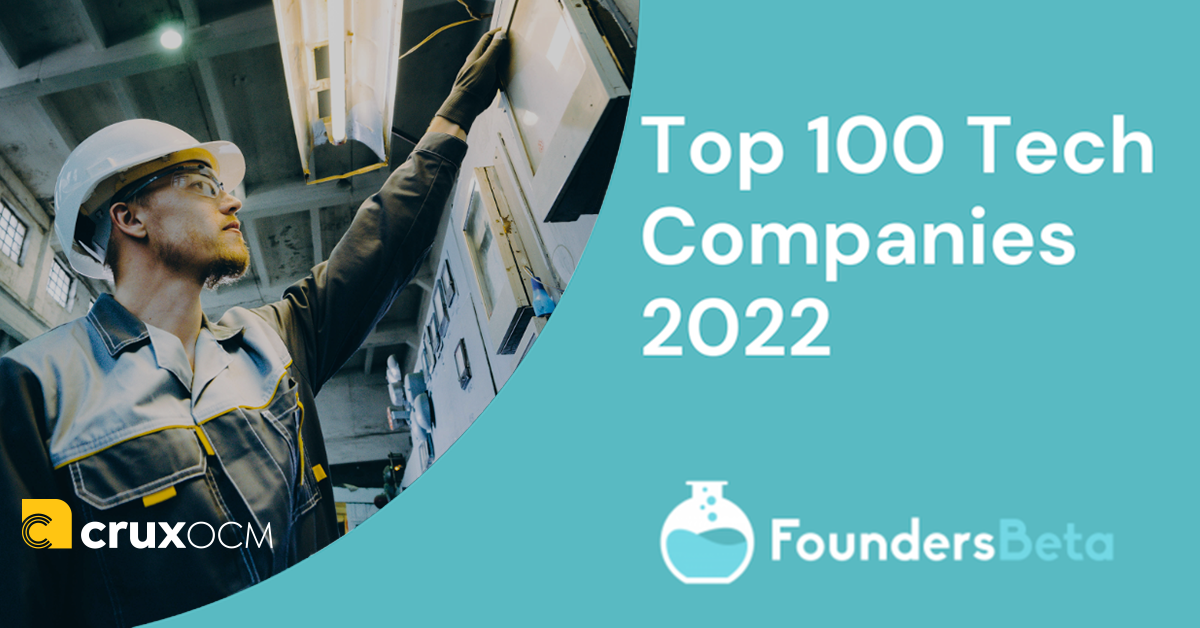 CruxOCM Listed In Founders Beta Top 100 Tech Companies of 2022